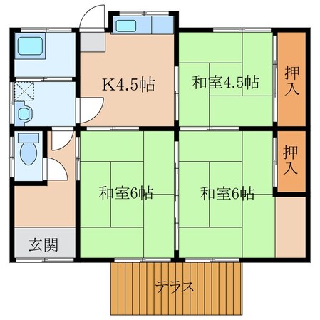 森貸家　３号棟の物件間取画像